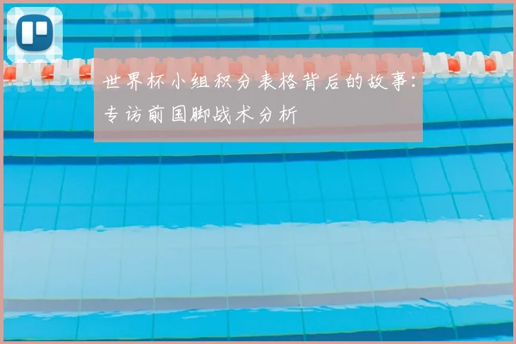 世界杯小组积分表格背后的故事:专访前国脚战术分析
